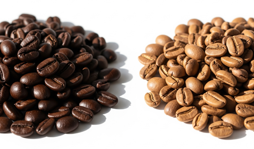 Dark Roast vs Light Roast Taste photo